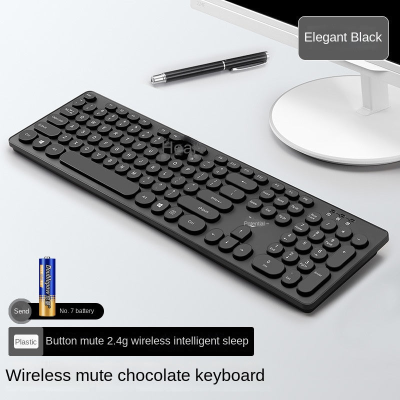 Keyboard and mouse set, wireless usb, punk game computer notebook, wireless office mute