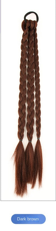 Wig, Braid, Tie-up Lantern Braid, Ponytail Natural Wig Braid