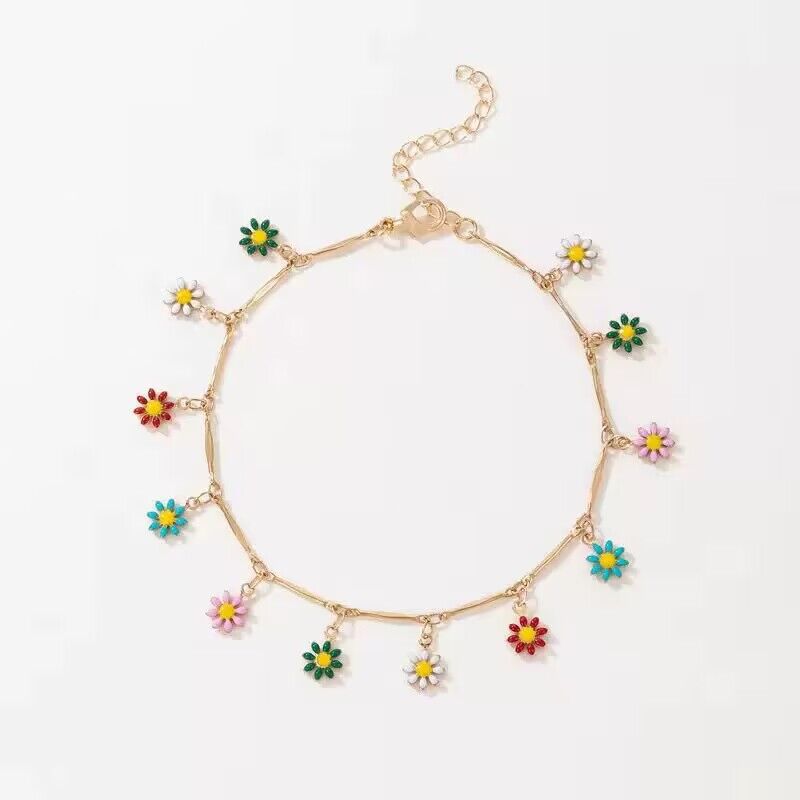 New jewelry, fashion daisy clavicle necklace, sweet bohemian style, chrysanthemum necklace