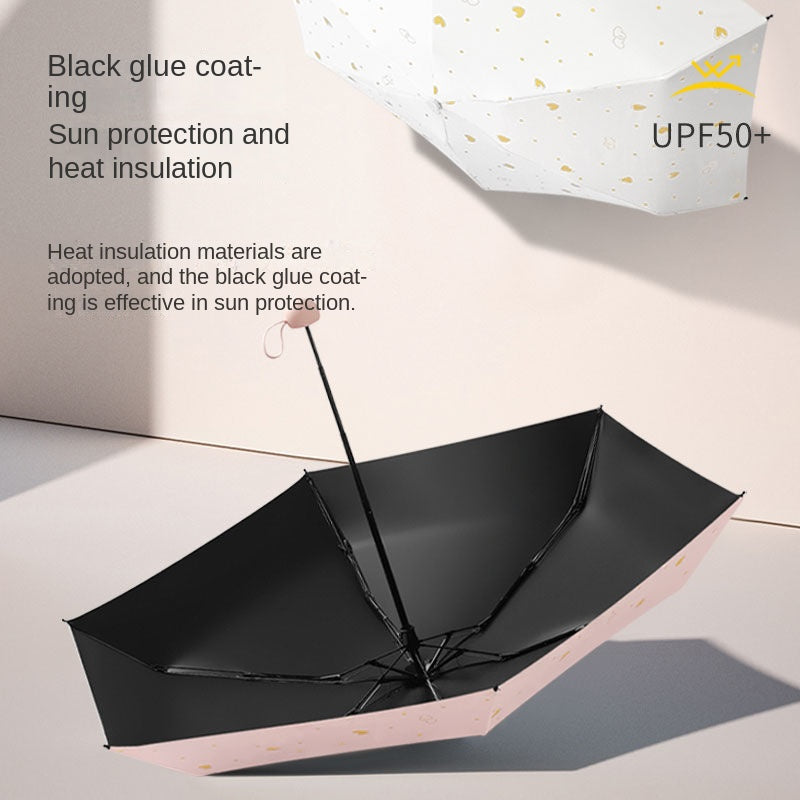 Sun umbrella, sun protection, UV protection, capsule umbrella, folding mini sunshade umbrella