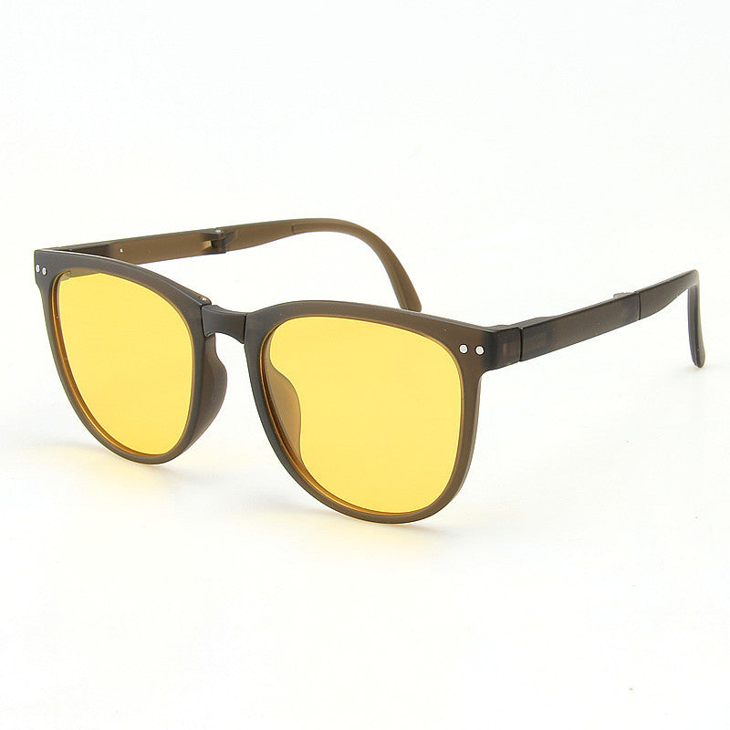 Popular foldable sunglasses, UV resistant sunglasses, 2023 new sun protection portable sunglasses