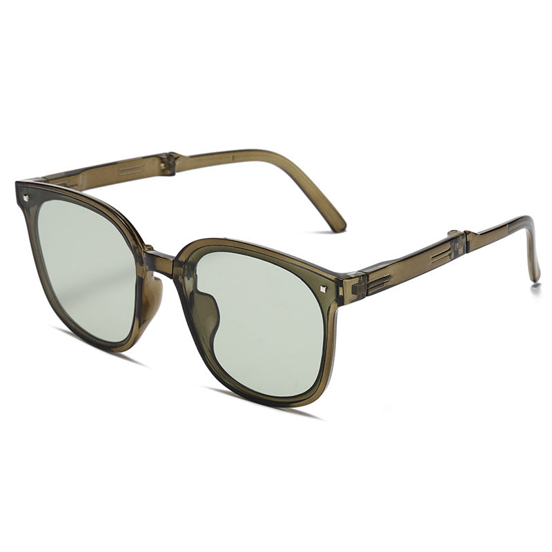 Popular foldable sunglasses, UV resistant sunglasses, 2023 new sun protection portable sunglasses